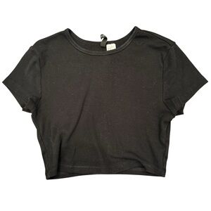H&M Black Crop Top for Women